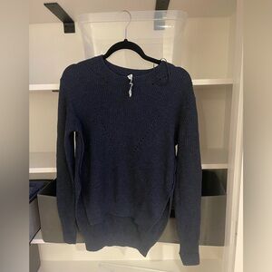 Lululemon 100% merino wool Women's Navy Sweater